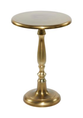 Traditional Aluminum Metal Accent Table