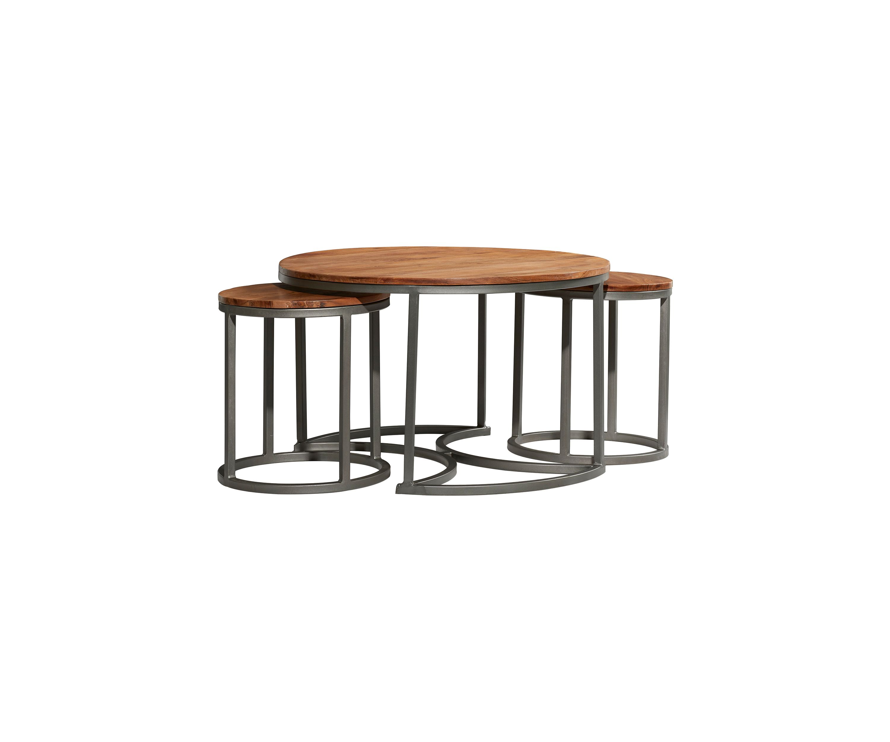 Contemporary Wood Coffee Table - Set of 3