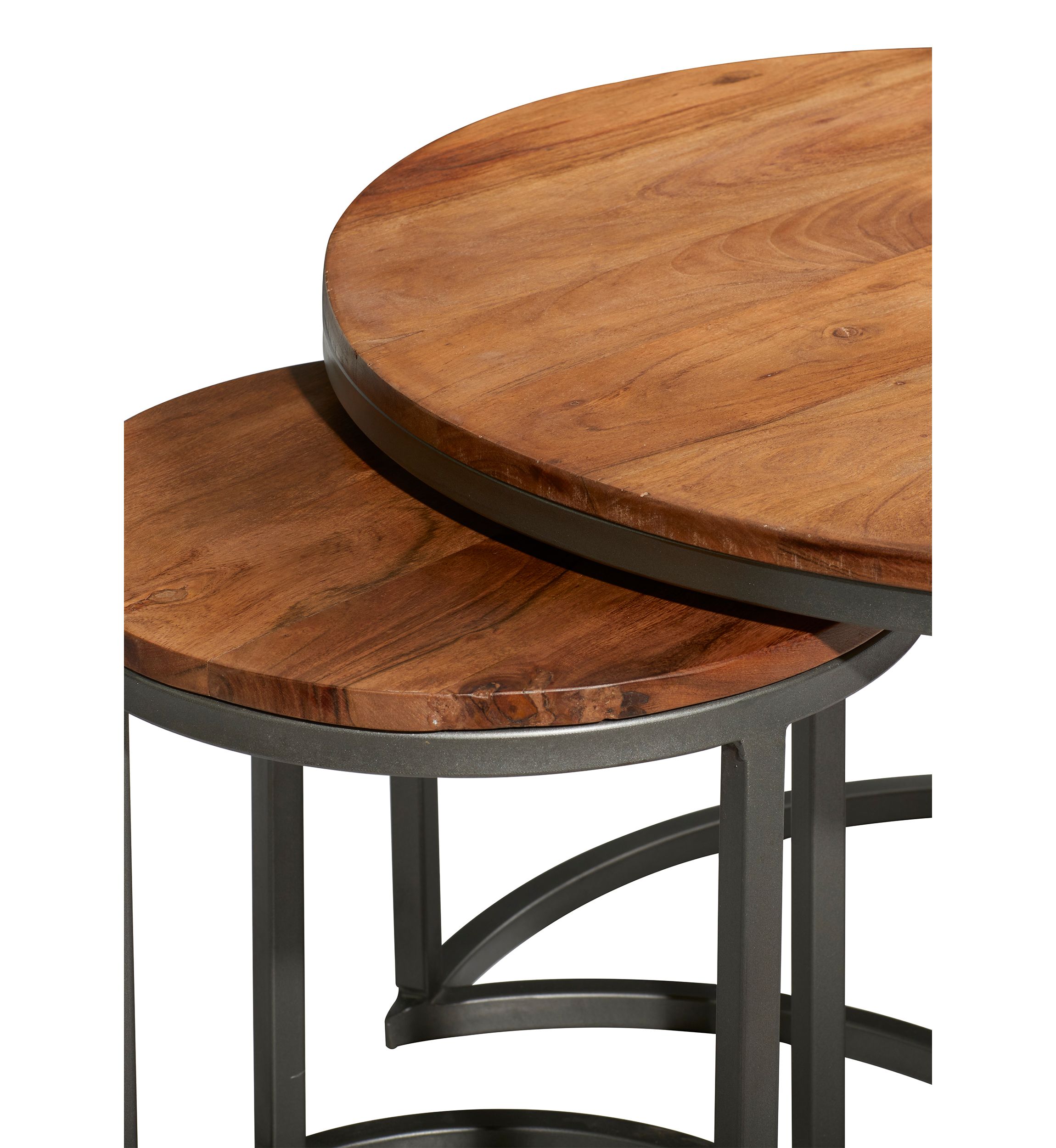 Contemporary Wood Coffee Table - Set of 3
