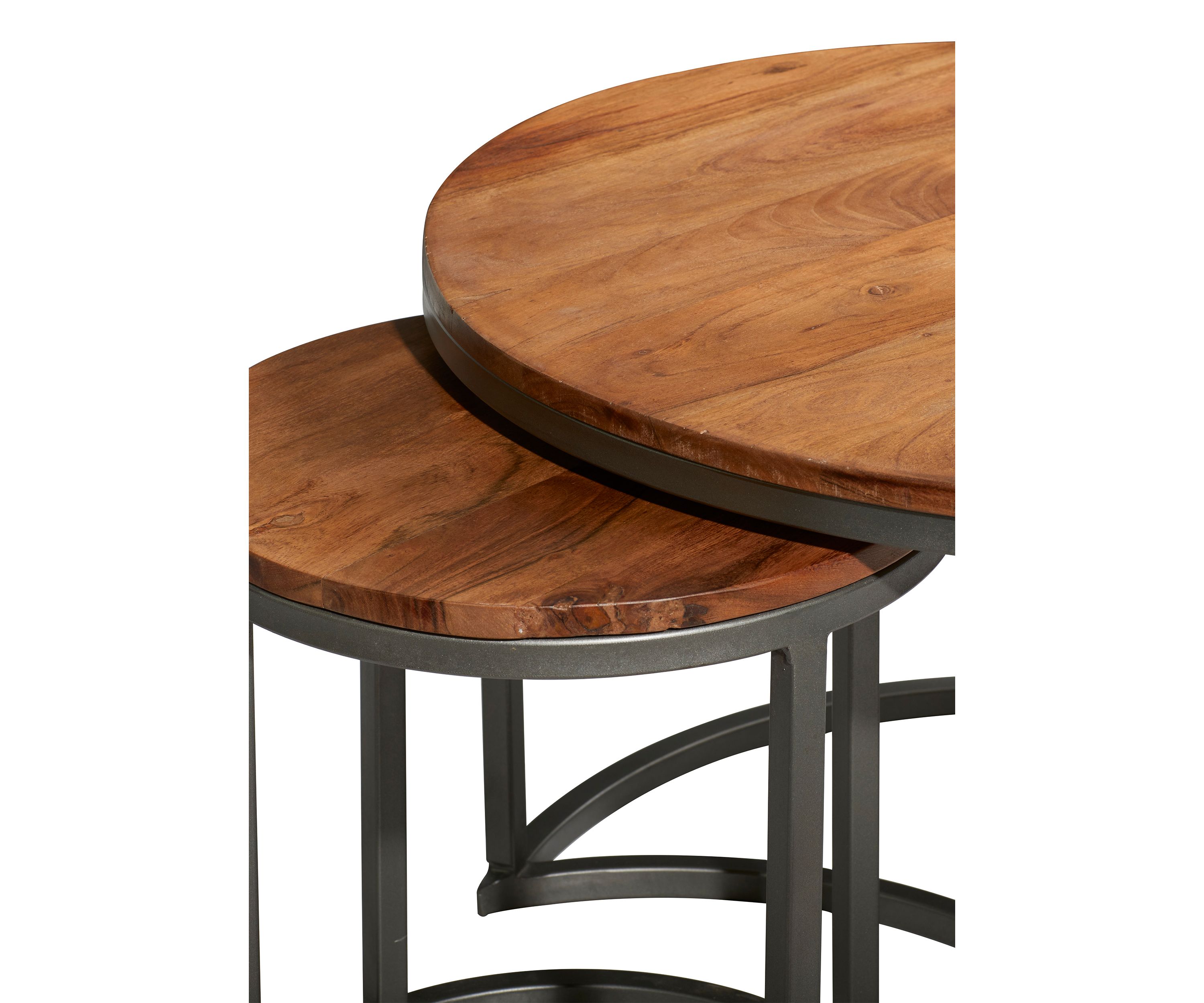 Contemporary Wood Coffee Table - Set of 3
