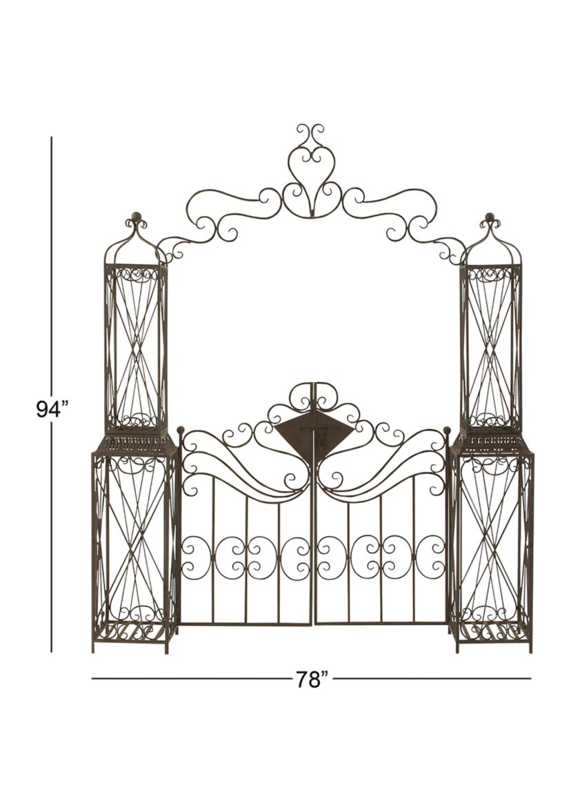 Traditional Metal Garden Arbor