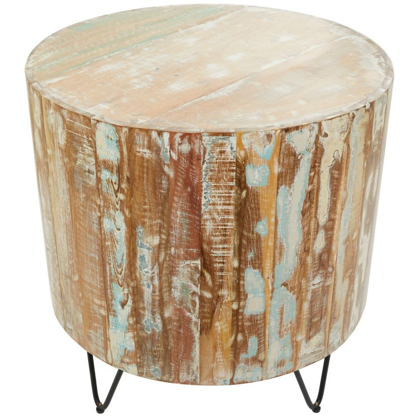 Rustic Mango Wood Accent Table
