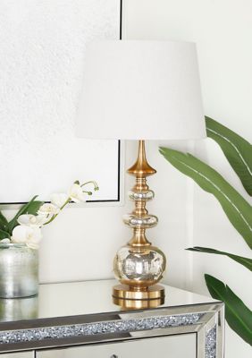 Transitional Linen Fabric Buffet Lamp