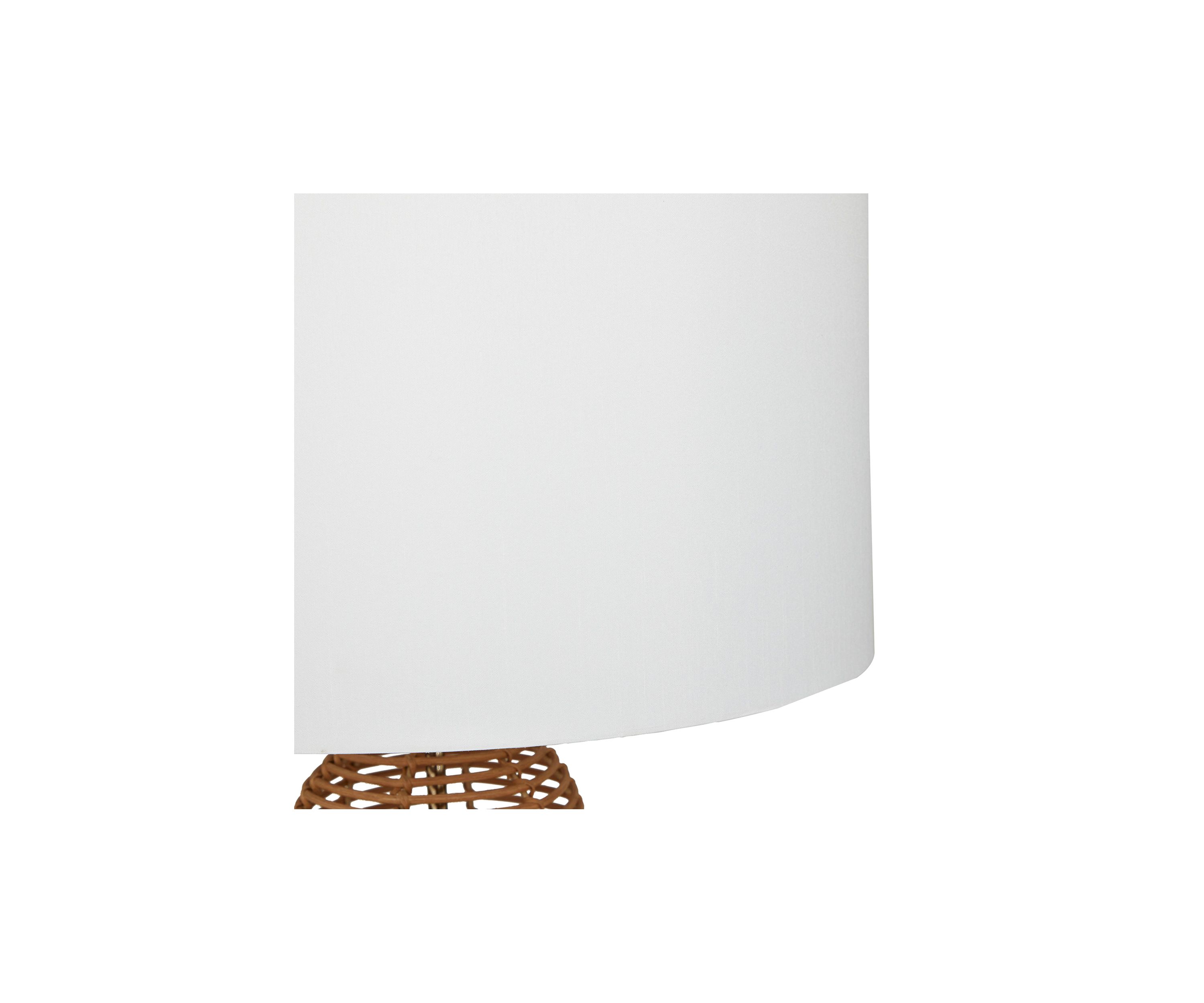 Bohemian Wicker Wood Table Lamp