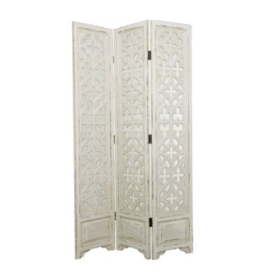 Country Cottage Wood Room Divider Screen