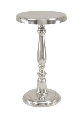 Traditional Aluminum Metal Accent Table