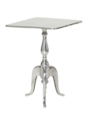 Traditional Aluminum Metal Accent Table