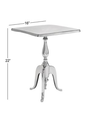 Traditional Aluminum Metal Accent Table