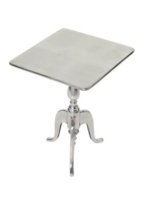 Traditional Aluminum Metal Accent Table