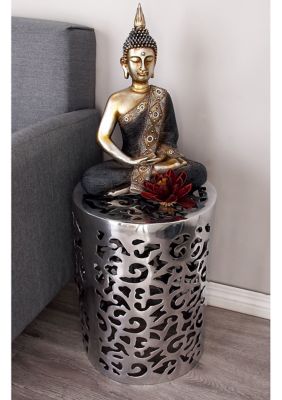 Contemporary Aluminum Metal Accent Table