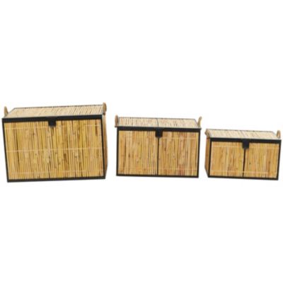 Natural Rattan Trunk - Set of 3