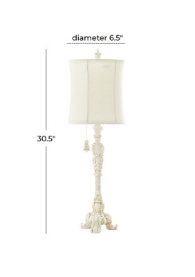 French Country Polystone Buffet Lamp