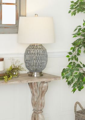 Coastal Cotton Fabric Table Lamp