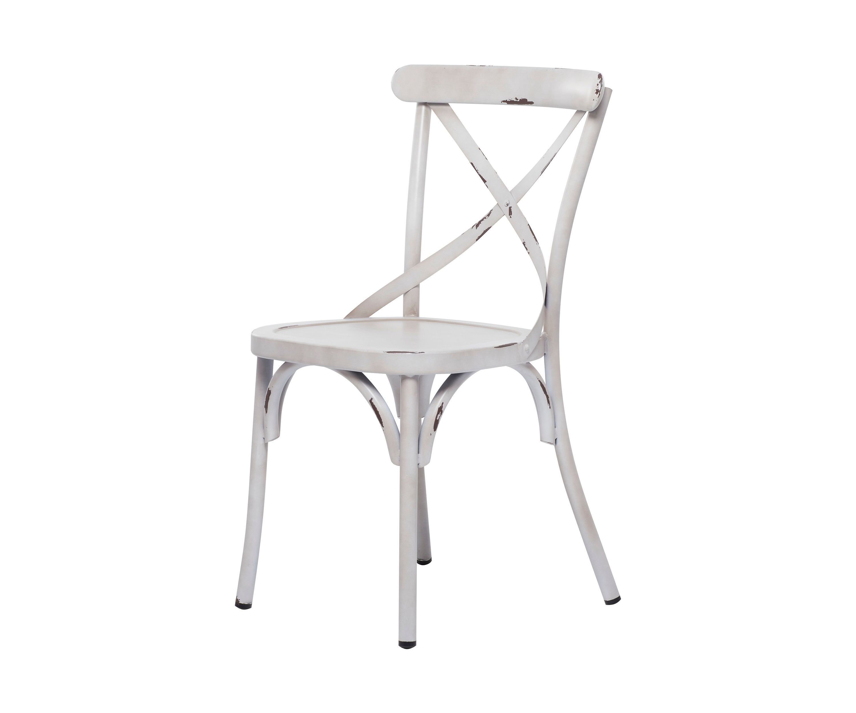 Farmhouse Iron Outdoor Dining Chair - Set Of 2