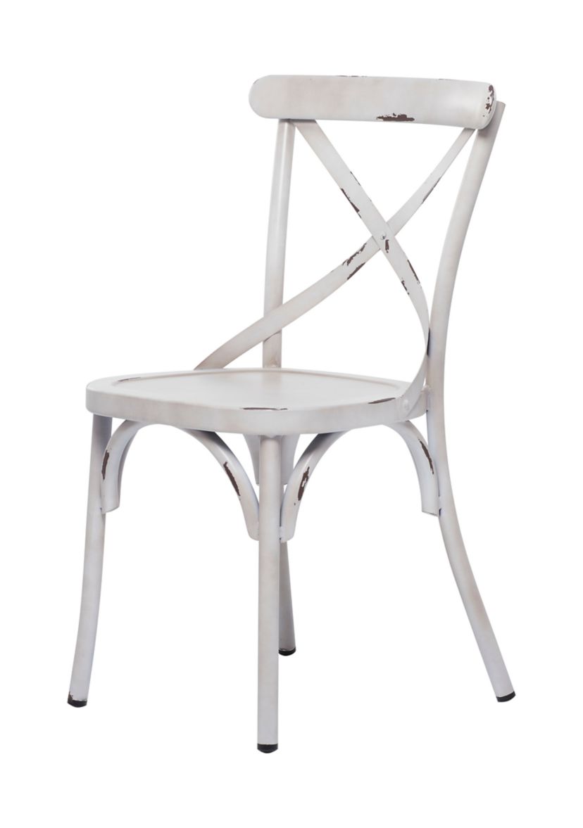 Farmhouse Iron Outdoor Dining Chair - Set Of 2