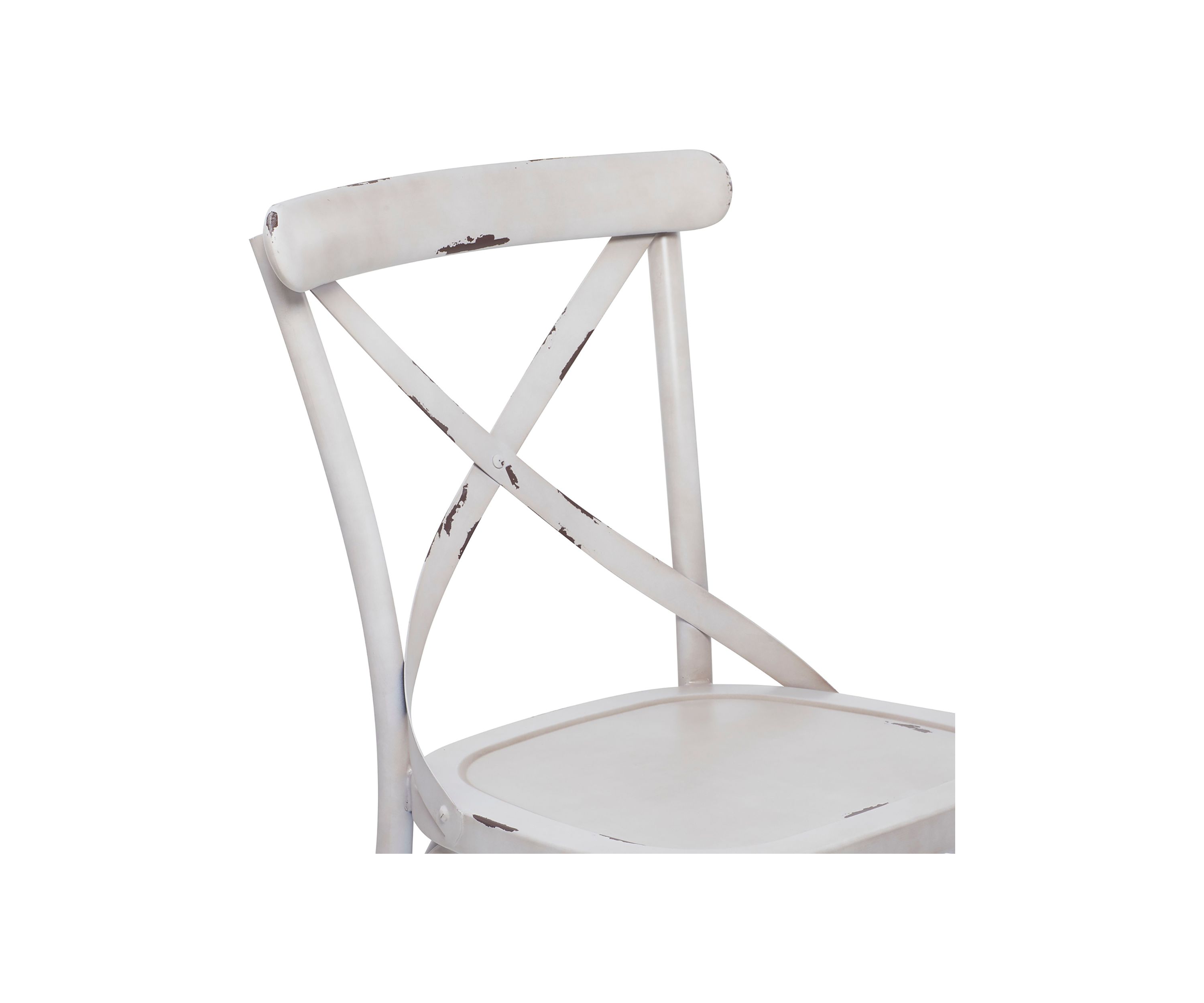 Farmhouse Iron Outdoor Dining Chair - Set Of 2