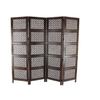 Traditional Wooden Room Divider Screen