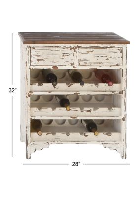 Farmhouse Wooden Standing Wine Rack