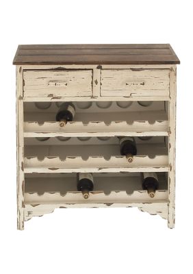 Farmhouse Wooden Standing Wine Rack