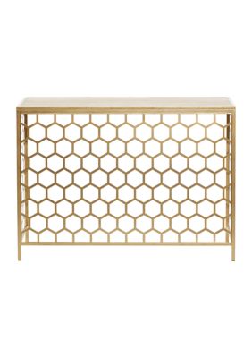 Contemporary Metal Console Table