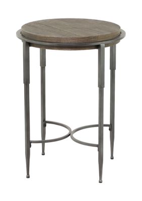 Industrial Metal Accent Table