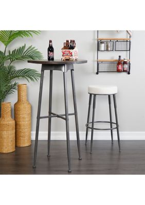 Industrial Metal Accent Table