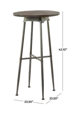 Industrial Metal Accent Table
