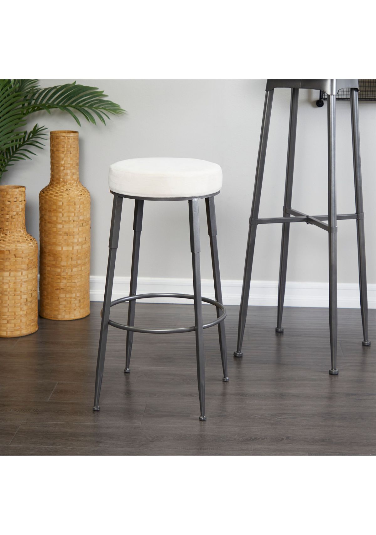 Industrial Metal Counter Stool
