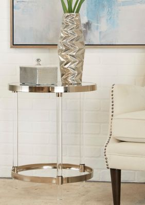 Contemporary Acrylic Plastic Accent Table