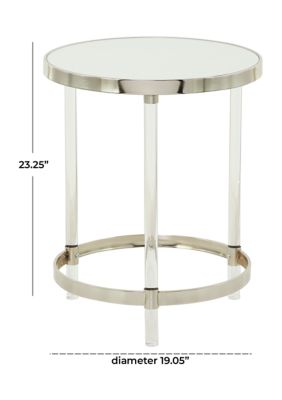 Contemporary Acrylic Plastic Accent Table