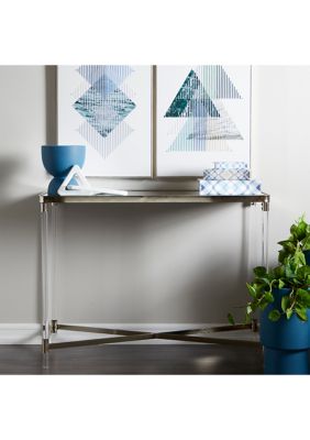 Contemporary Metal Console Table