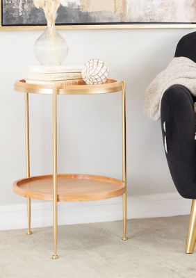 Contemporary Wood Accent Table