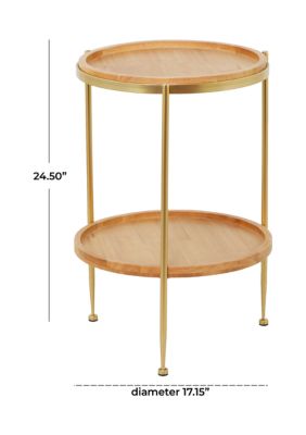 Contemporary Wood Accent Table