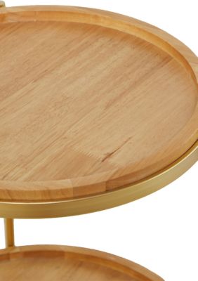 Contemporary Wood Accent Table