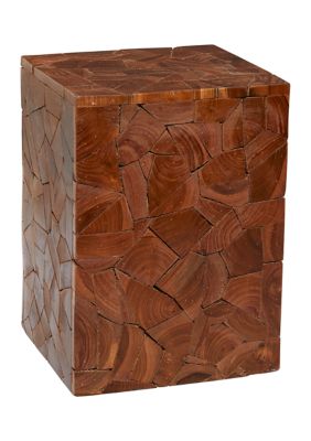 Contemporary Teak Wood Accent Table