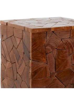 Contemporary Teak Wood Accent Table