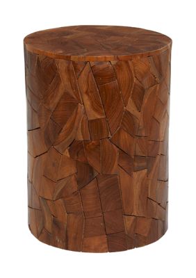 Contemporary Teak Wood Accent Table