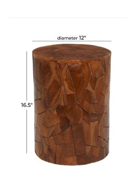 Contemporary Teak Wood Accent Table