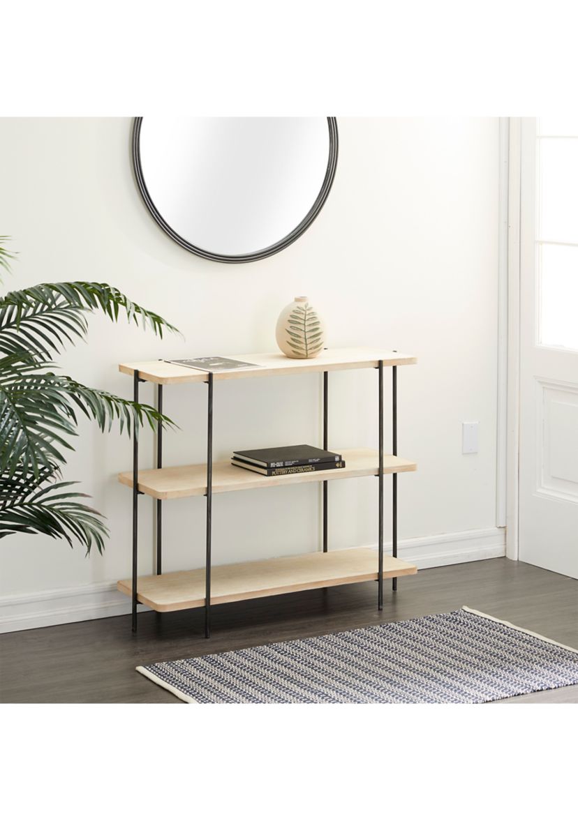 Contemporary Wood Console Table