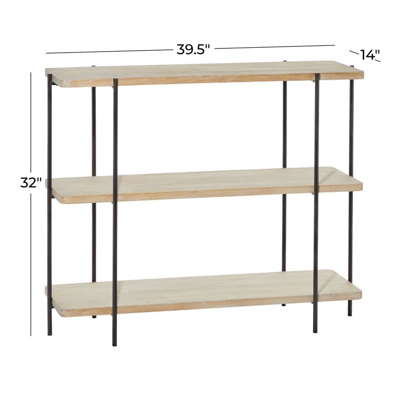 Contemporary Wood Console Table
