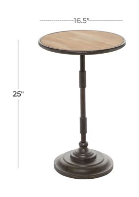 Industrial Metal Accent Table