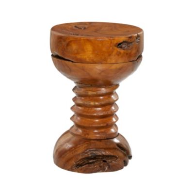 Rustic Teak Wood Accent Table