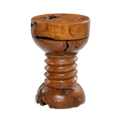 Rustic Teak Wood Accent Table