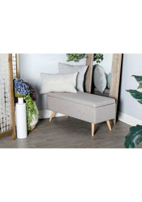 Modern Polyester Storage Bench