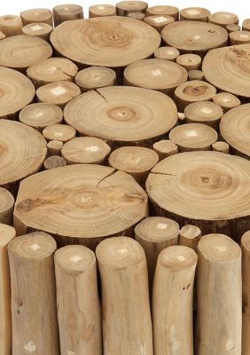 Rustic Teak Wood Accent Table