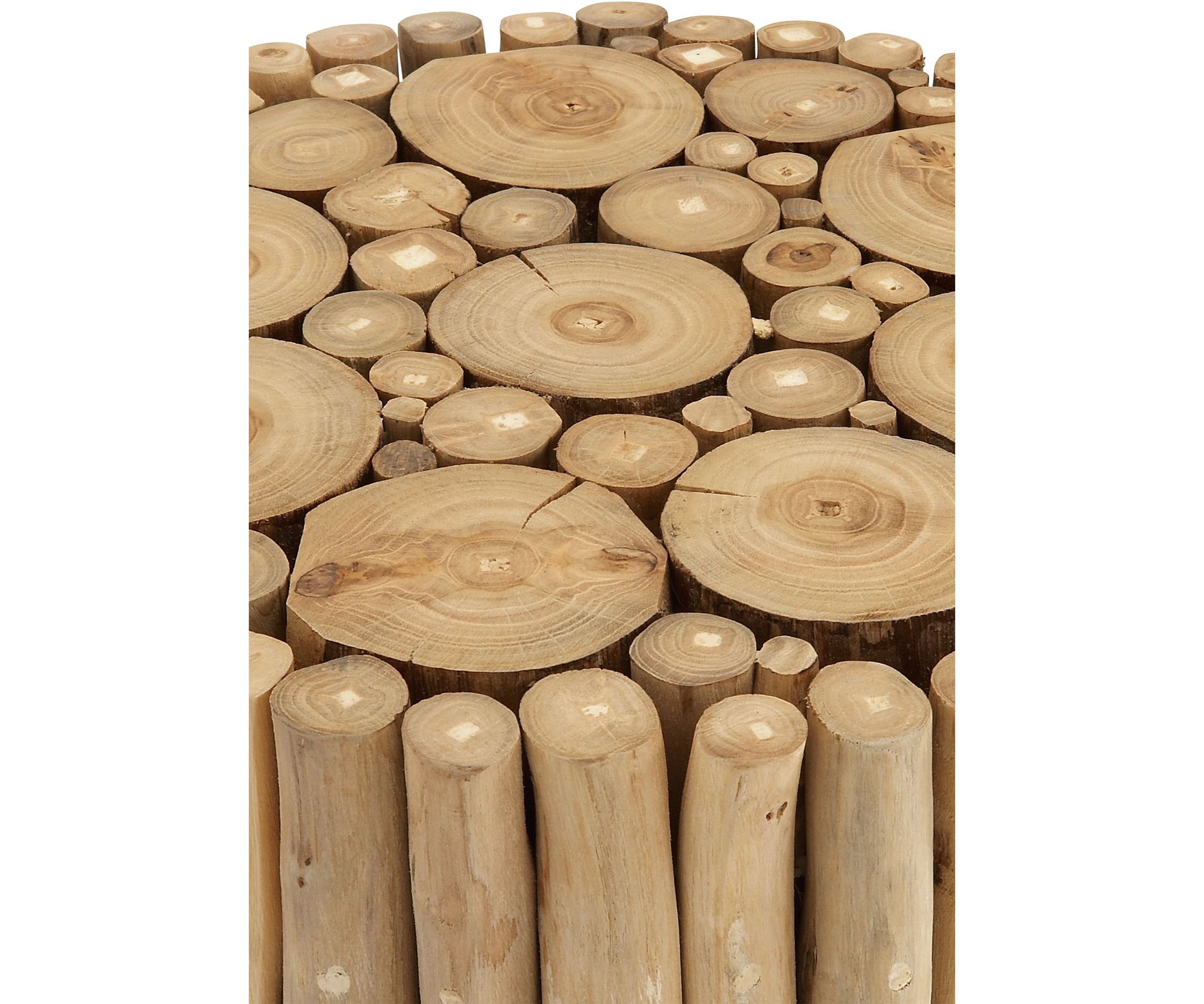 Rustic Teak Wood Accent Table