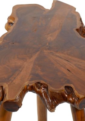 Rustic Teak Wood Accent Table