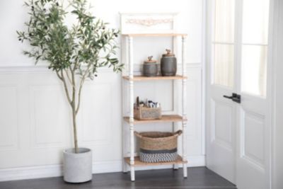 Farmhouse Wood Shelving Unit