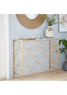 Contemporary Metal Console Table