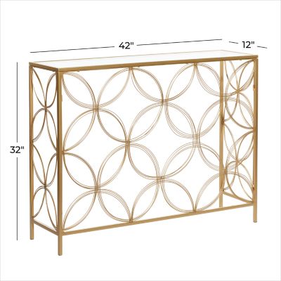 Contemporary Metal Console Table